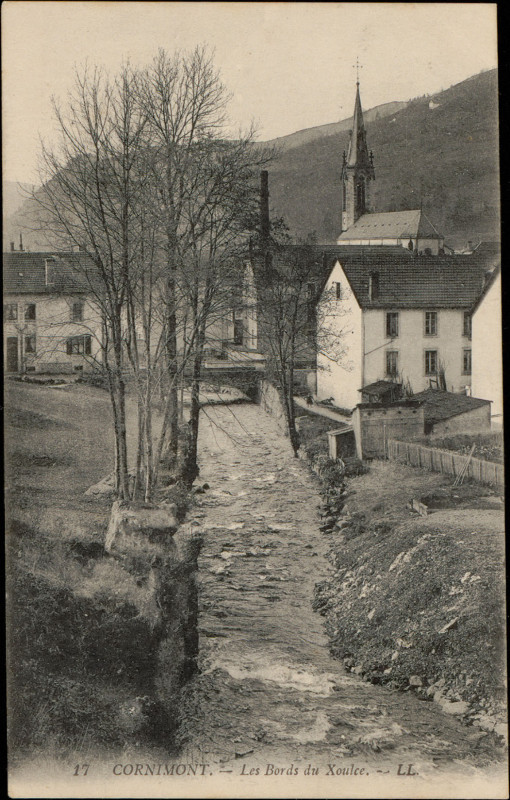 Carte postale ancienne Carte postale, Cornimont, Les Bords du Xoulce