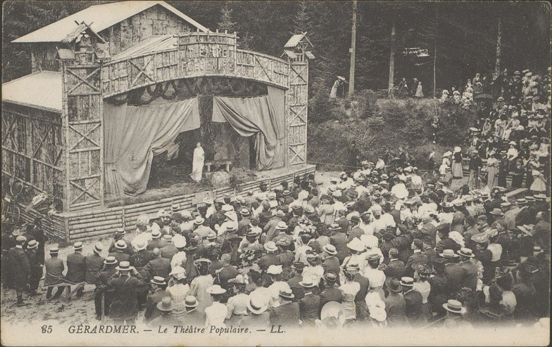 Carte postale ancienne Carte postale, Gérardmer, Le Théâtre populaire