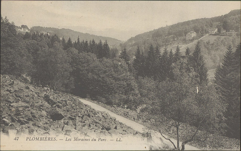 Carte postale ancienne Carte postale, Plombières, Les Moraines du Parc 2