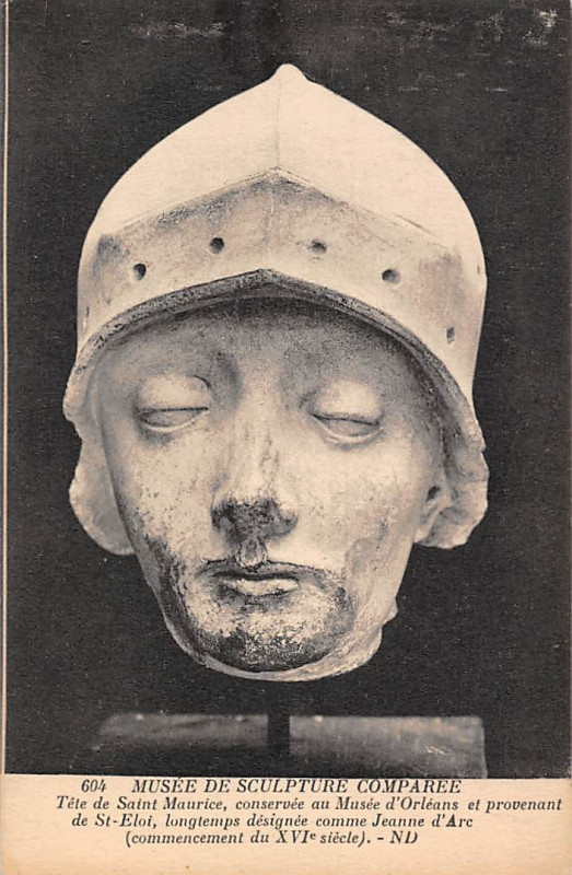 Carte postale ancienne Tete de Saint Maurice Orleans