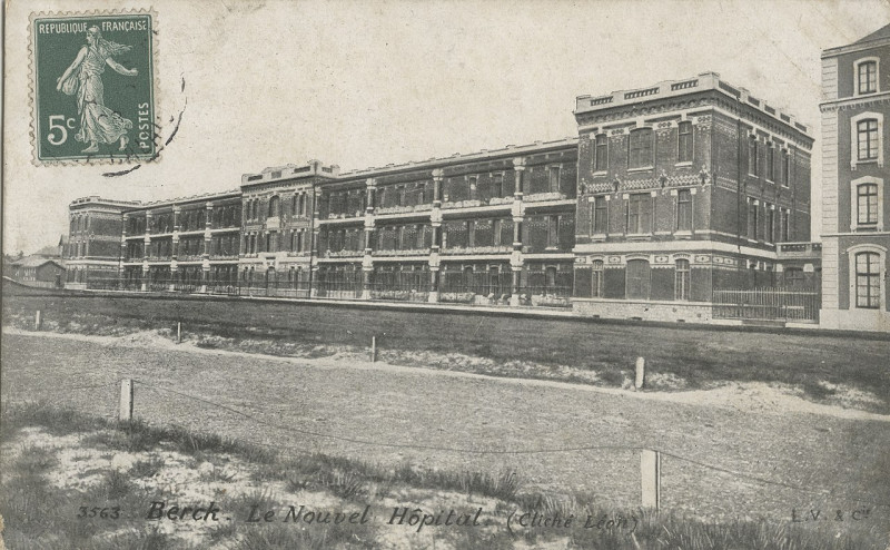 Carte postale ancienne Berck nouvel hôpital-CISA0970