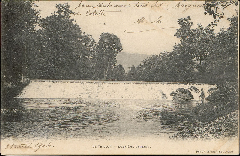 Carte postale ancienne Carte postale, Le Thillot, Deuxième Cascade