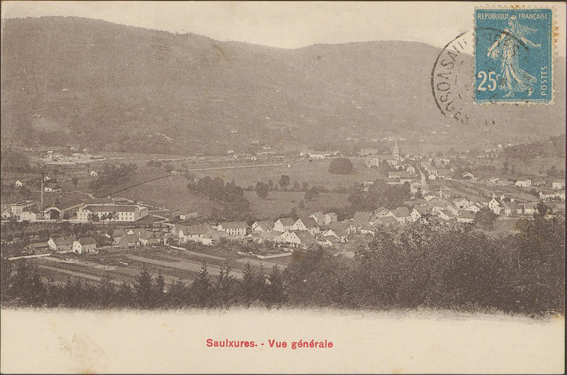 Carte postale ancienne Carte postale, Saulxures, Vue générale