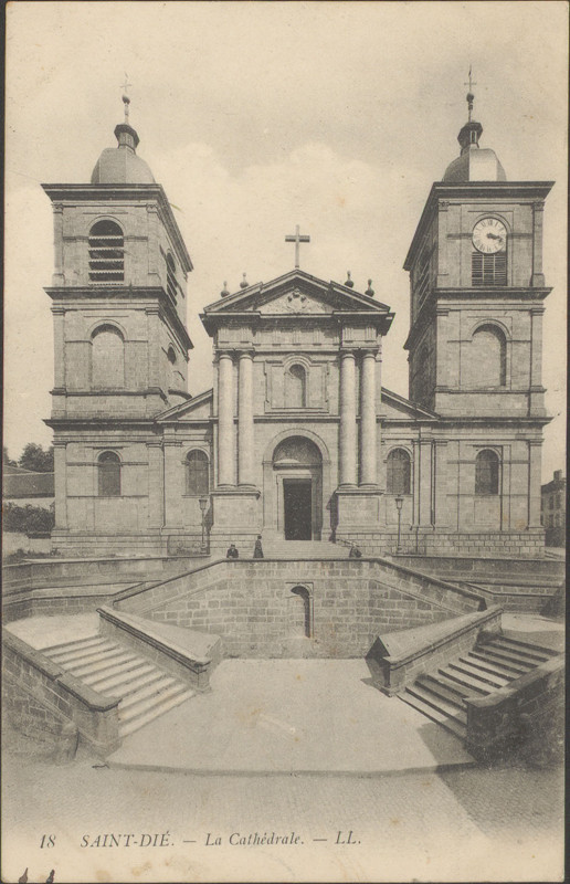 Carte postale ancienne Carte postale, Saint-Dié, La Cathédrale 2