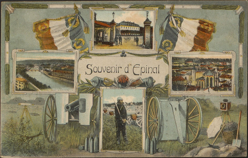Carte postale ancienne Carte postale, Souvenir d'Epinal 2