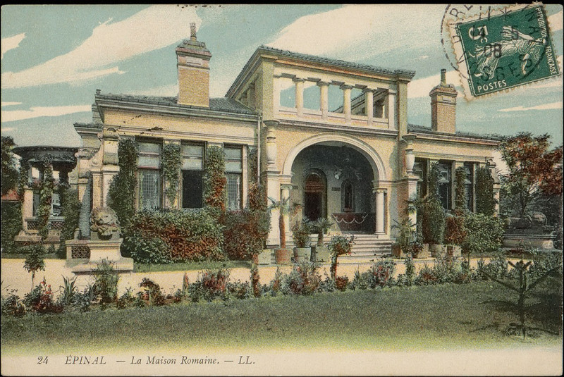 Carte postale ancienne Carte postale, Epinal, La Maison romaine 4