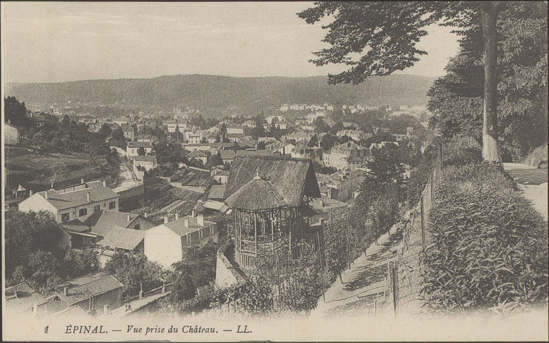Carte postale ancienne Carte postale, Epinal, Vue prise du Château 4