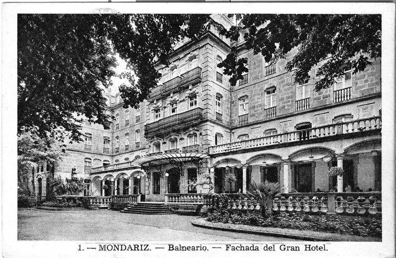 Carte postale ancienne Mondariz Gran Hotel 1930