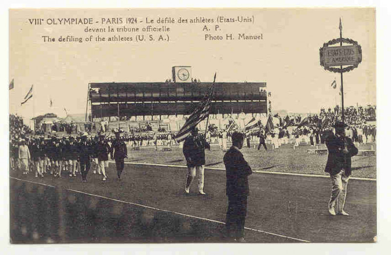 Carte postale ancienne Olympic postcard 1924 à Colombes