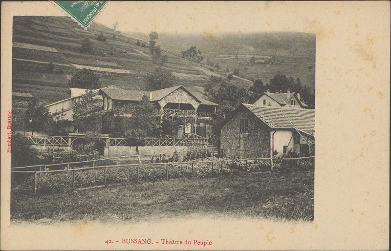 Carte postale ancienne Carte postale, Bussang, Théâtre du peuple