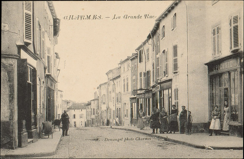 Carte postale ancienne Carte postale, Charmes, La Grande Rue