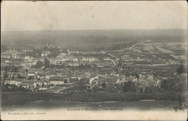 Carte postale ancienne Carte postale, Charmes-s.-Moselle, Vue générale