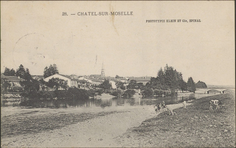 Carte postale ancienne Carte postale, Châtel-sur-Moselle