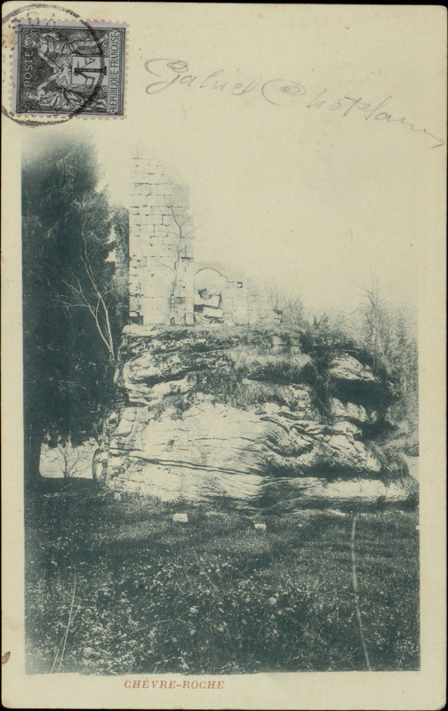 Carte postale ancienne Carte postale, Chèvre-Roche