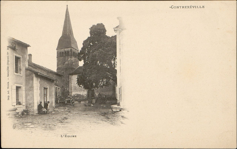 Carte postale ancienne Carte postale, Contrexéville, L'Eglise 2