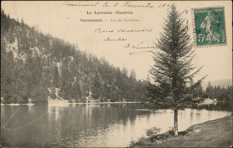 Carte postale ancienne Carte postale, Cornimont, Lac des Corbeaux