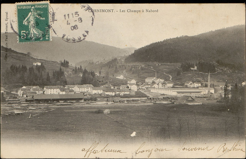 Carte postale ancienne Carte postale, Cornimont, Les Champ à Nabord