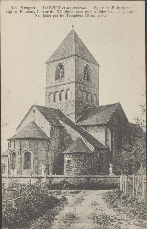 Carte postale ancienne Carte postale, Darney et ses environs, Eglise de Relanges