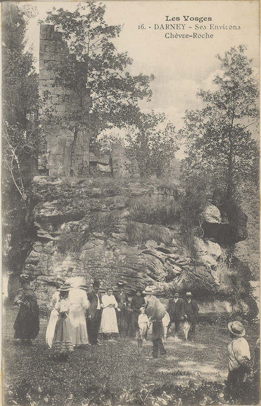 Carte postale ancienne Carte postale, Darney, Ses environs, Chèvre-Roche