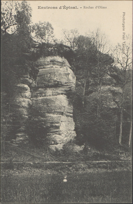 Carte postale ancienne Carte postale, Environs d'Epinal, Roches d'Olima