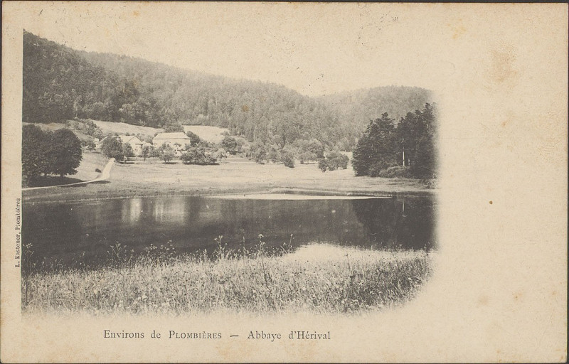 Carte postale ancienne Carte postale, Environs de Plombières, Abbaye d'Hérival