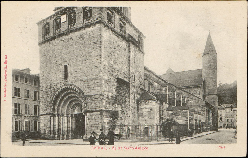 Carte postale ancienne Carte postale, Epinal, Eglise Saint-Maurice