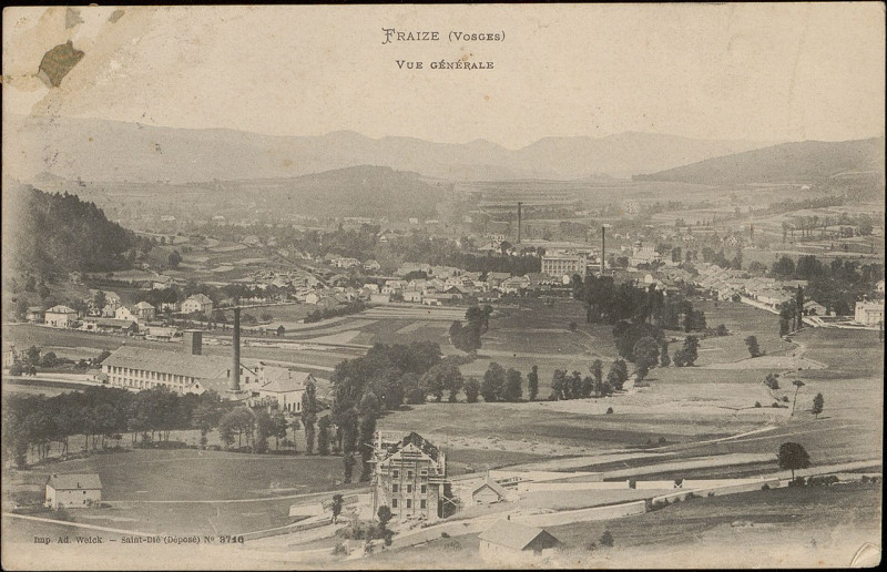 Carte postale ancienne Carte postale, Fraize (Vosges), Vue générale 2