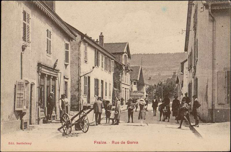 Carte postale ancienne Carte postale, Fraize, Rue de Gerva