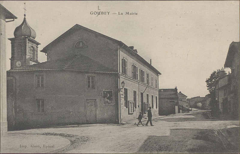 Carte postale ancienne Carte postale, Golbey, La Mairie 2