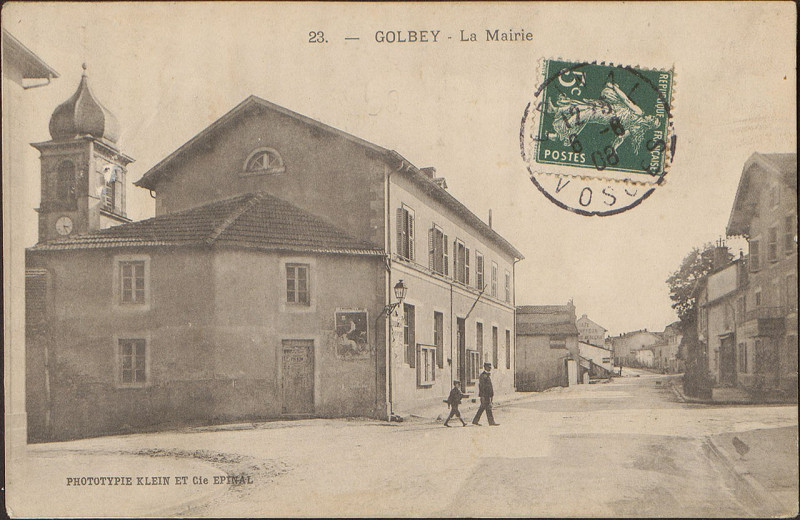 Carte postale ancienne Carte postale, Golbey, La Mairie
