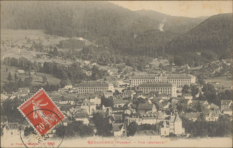 Carte postale ancienne Carte postale, Gérardmer (Vosges), Vue générale 2
