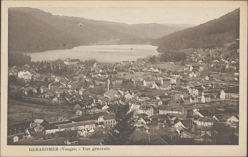 Carte postale ancienne Carte postale, Gérardmer (Vosges), Vue générale