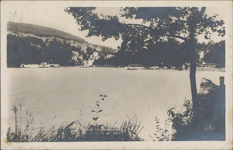 Carte postale ancienne Carte postale, Gérardmer, Au bord de l'eau