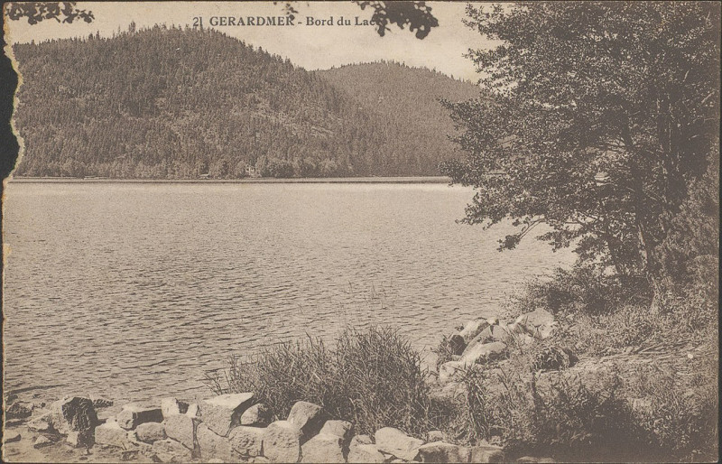 Carte postale ancienne Carte postale, Gérardmer, Bord du lac