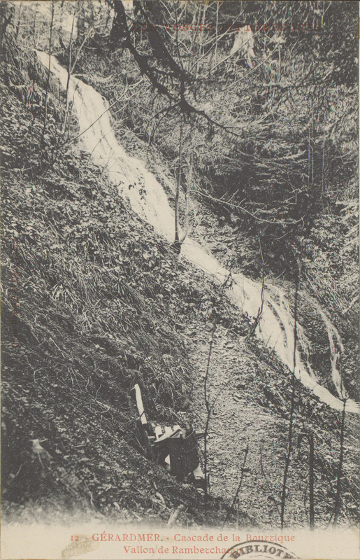 Carte postale ancienne Carte postale, Gérardmer, Cascade de la Bourrique