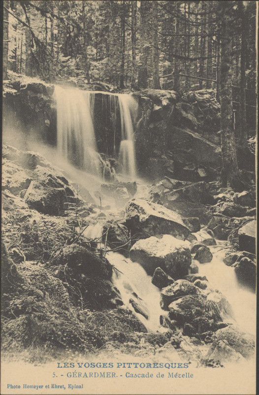 Carte postale ancienne Carte postale, Gérardmer, Cascade de Mérelle 3