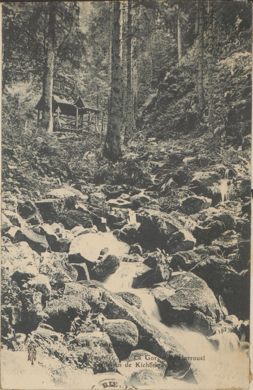 Carte postale ancienne Carte postale, Gérardmer, La Gorge de Horrouel