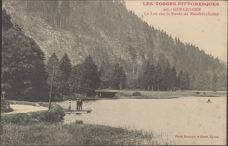 Carte postale ancienne Carte postale, Gérardmer, Le Lac sur la route de Ramberchamp
