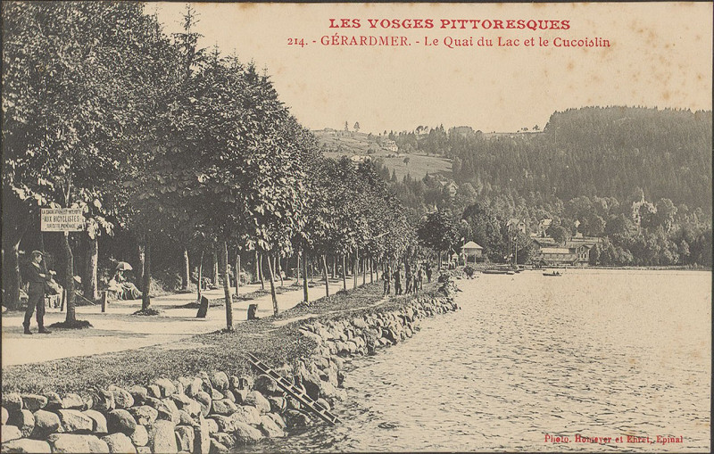 Carte postale ancienne Carte postale, Gérardmer, Le Quai du lac et le Cucoislin