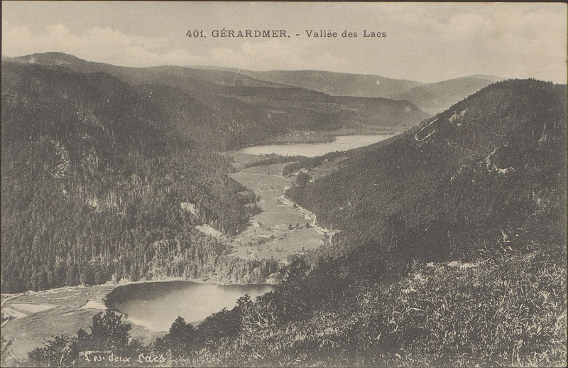 Carte postale ancienne Carte postale, Gérardmer, Vallée des lacs 3