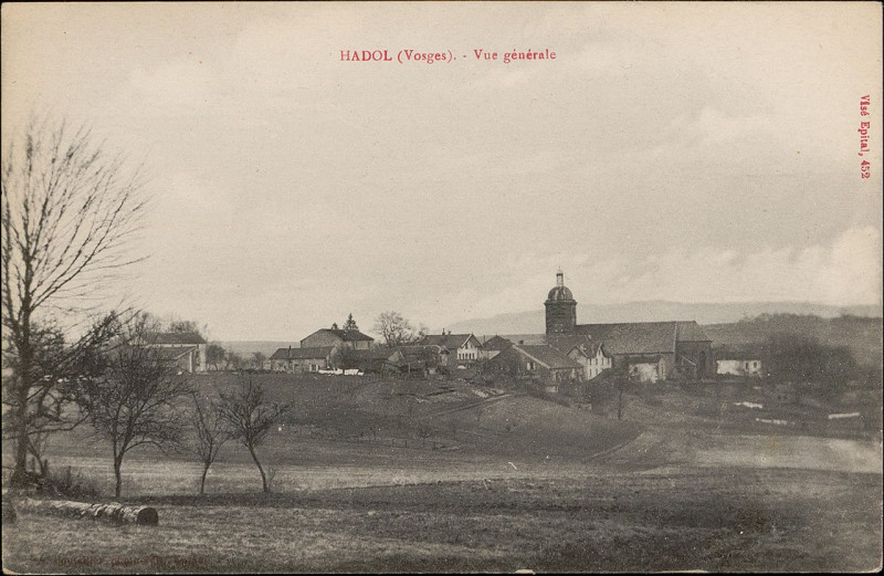 Carte postale ancienne Carte postale, Hadol (Vosges), Vue générale