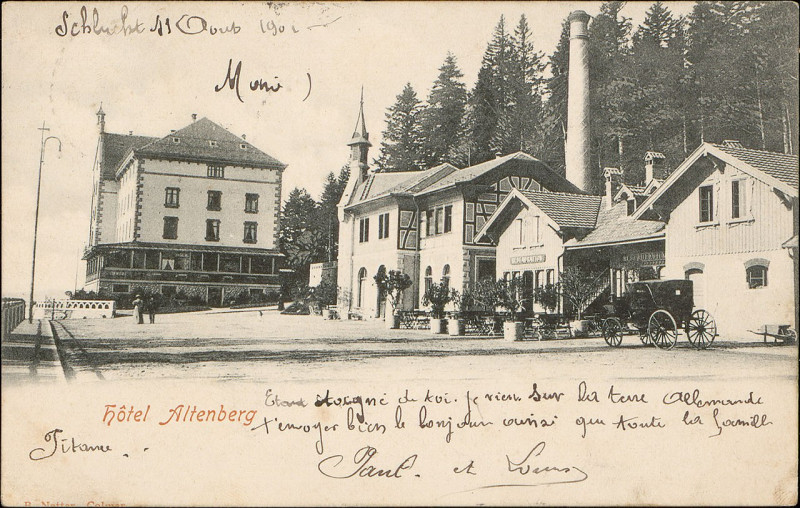 Carte postale ancienne Carte postale, Hôtel Altenberg