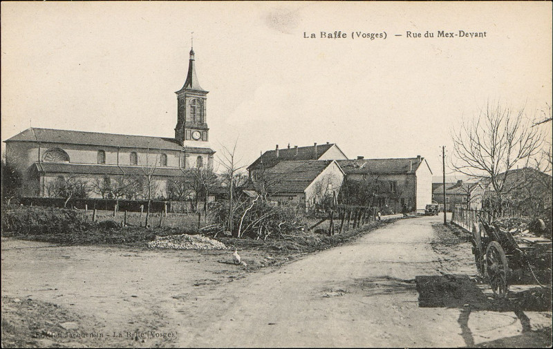 Carte postale ancienne Carte postale, La Baffe (Vosges), Rue du Mex-Devant