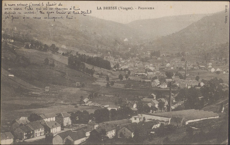Carte postale ancienne Carte postale, La Bresse (Vosges), Panorama
