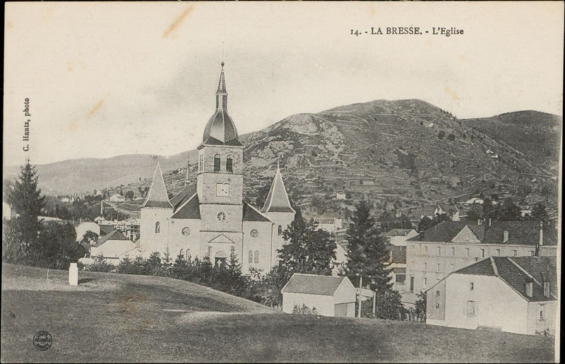 Carte postale ancienne Carte postale, La Bresse, L'Eglise 2