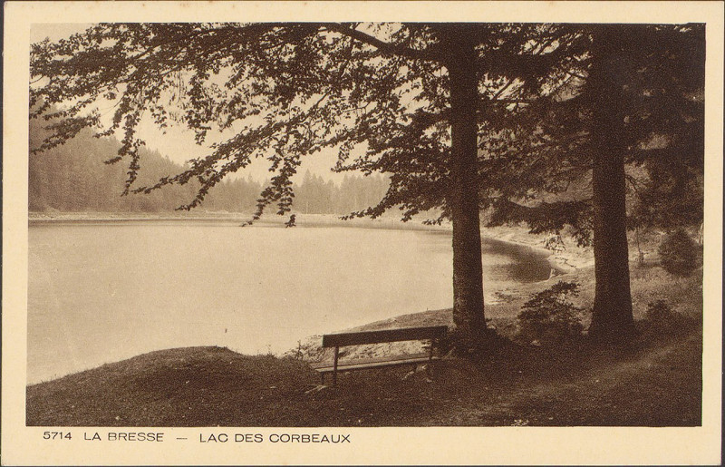 Carte postale ancienne Carte postale, La Bresse, Lac des Corbeaux 2