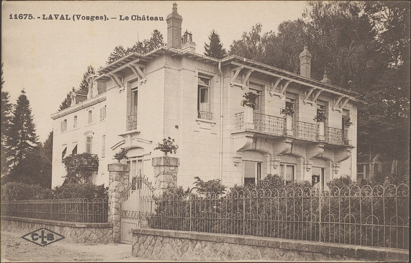 Carte postale ancienne Carte postale, Laval (Vosges), Le Château