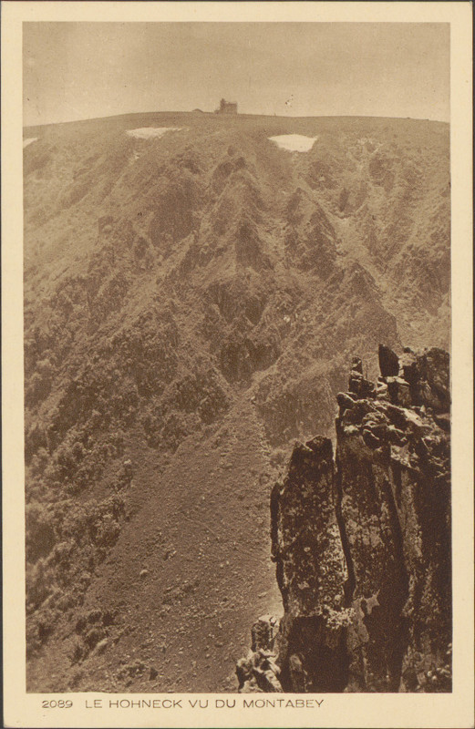 Carte postale ancienne Carte postale, Le Hohneck vu du Montabey