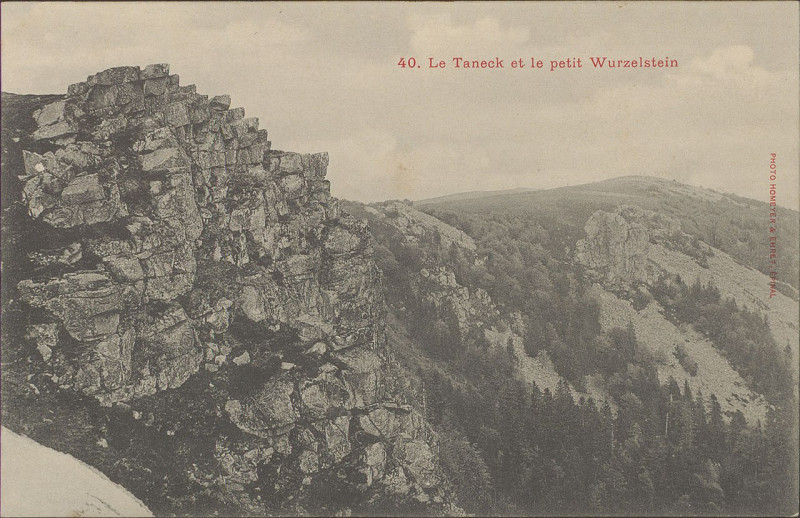 Carte postale ancienne Carte postale, Le Taneck et le petit Wurzelstein