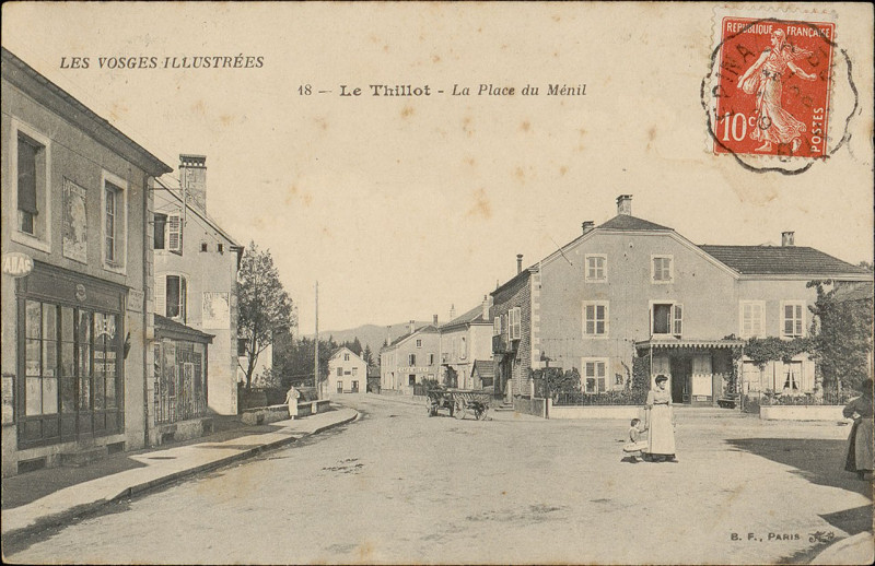 Carte postale ancienne Carte postale, Le Thillot, La Place du Ménil